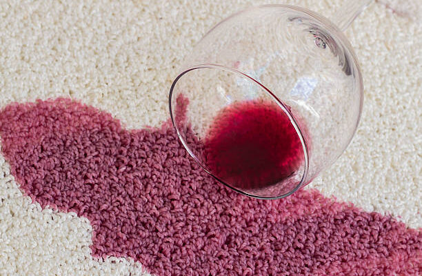 Stain and Pet Odor Removal Naples Fl 34109 red wine spill treatment by Impeccable Rugs Inc SIC 7217